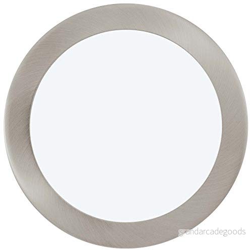 Eglo Fueva 1 Försänkt lampa LED 16.5 W (motsvarande 109 W) klass A+ varmt vitt ljus 3000 K rund vit, satinnickel 9002759316754