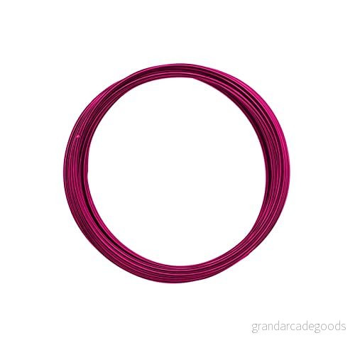 Vaessen Kreativ aluminiumtråd 2 mm 5 m stark rosa, 8716052132065