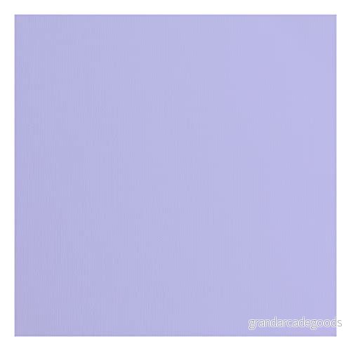 Vaessen Creative Florence cardstock papper, lila, 216 gram/m², kvadratisk, 30,5 x cm, 20 stycken, konsistens, för scrapbooking, korttillverkning, stansning och andra papperslådor 8716052200429