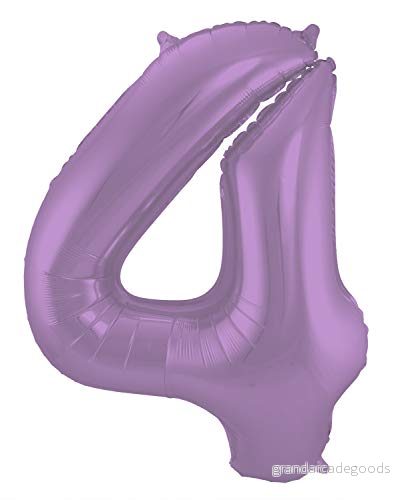 Folat Folieballong Siffror 4 Lila Metallic Matt 86 cm 8714572659741