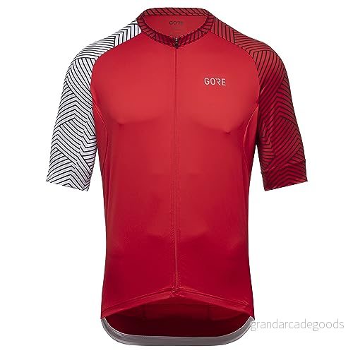GOREWEAR Herr C5 Jersey, Röd/Vit, XXL 4017912017855