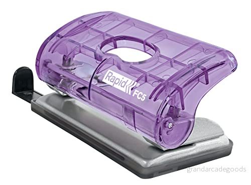 Esselte Rapid Kompakt Mini hålslag, Liten Hålslagare Som Stansar 2 Hål, Klarar 10 Pappersark Åt Gången, Använd Hemma, På Kontoret, I Skolan, Colour'Breeze serien, Lavendel, 5001334 4051661038020