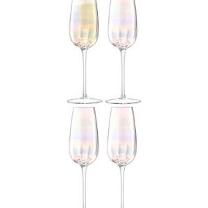 LSA Pearl Champagneflöjt 250 ml pärlemor Set med 4 munblåst & handmålade PE04 5012548540226 LSA Pearl Champagneflöjt 250 ml pärlemor Set med 4 munblåst & handmålade PE04 5012548540226