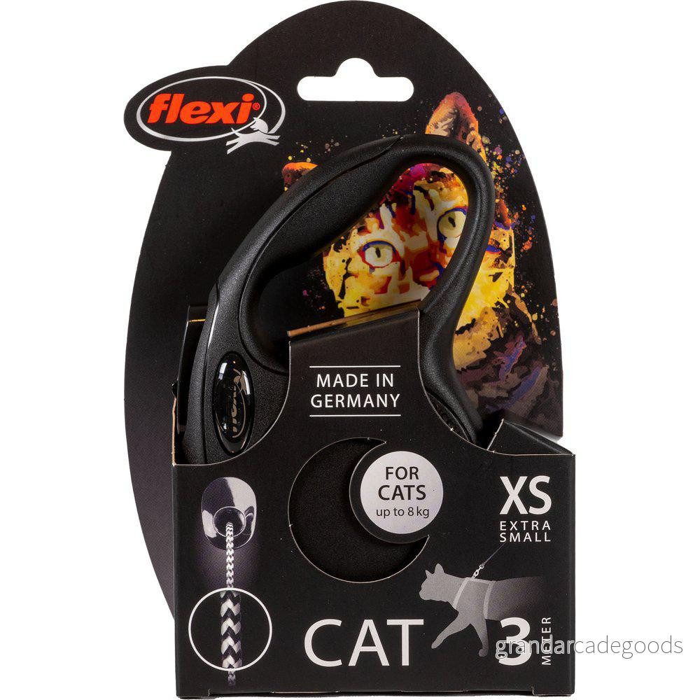 Flexi Koppel New Classic XS 3M Lina Svart Max 8 kg 4000498023426