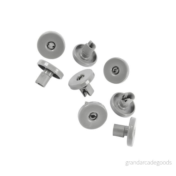 Electrolux AEG 50286965004 korghjul diskmaskin alakorin pyöräsarja (8 kpl) harmaa 7321429746304