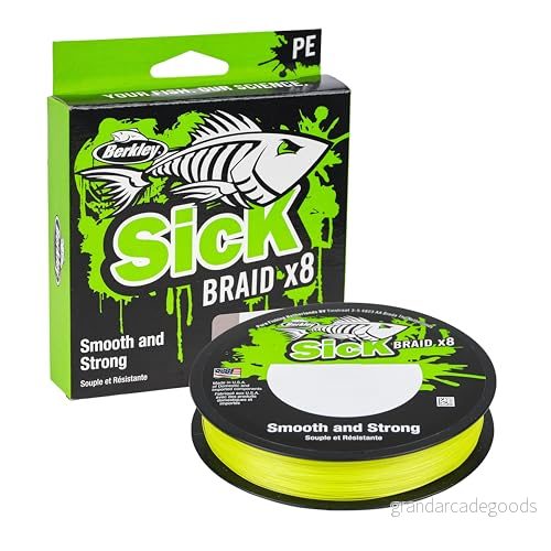 Berkley Sick Braid Hi Viz Yellow 2000 m flätlina 0,14 mm 28632307038