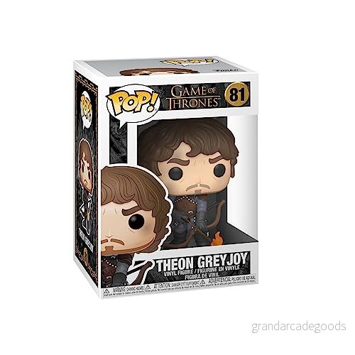 Funko POP! TV: Game Of Thrones Theon Greyjoy med flammande pilar Glow In the Dark Samlarobjekt vinylfigur Presentidé Officiella varor Leksaker för barn och vuxna TV fans 889698448215