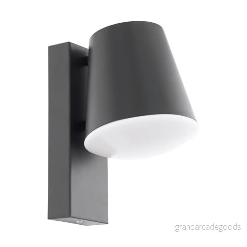 EGLO connect utomhus vägglampa Caldiero C, smart hem utomhu, av stål och plast, färg: antracit, vit, varmvit, dimbar, IP44 9002759974824