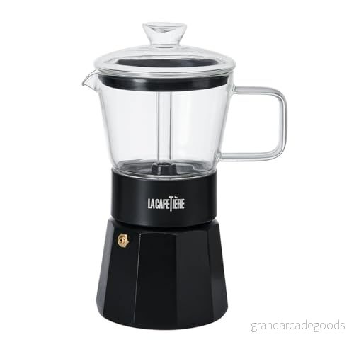 La Cafetière Verona espressomaskin, svart, 6 koppar, presentförpackad 5057982092191