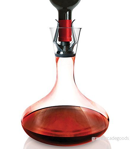 Le Creuset Vitesse vinluftare och vinfontänkaraff, blyfritt kristallint glas för droppfri häll, modell WA 142, 59149010005401 630870076012