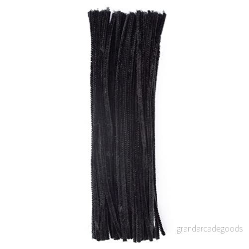 Vaessen Creative Chenille trådar, nylon, svart, 0,8 x 30 cm 8716052159451