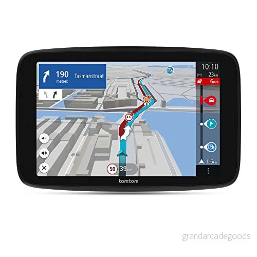 Lastbilsnavigatorn TomTom GO Expert Plus (6 tumsskärm med HD upplösning, ruttledning och intressepunkter för stora fordon, Traffic ingår, världskartor, visuella tips, USB C) 636926106894