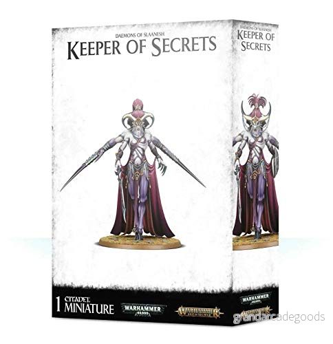 Games Workshop Warhammer Age Of Sigmar 40 000 Daemons Slaanesh: Keeper Secrets, Vit 5011921116270