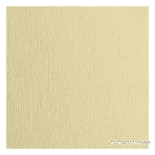 Vaessen Creative Florence cardstock papper, beige, 216 gram/m², kvadratisk, 30,5 x cm, 20 stycken, konsistens, för scrapbooking, korttillverkning, stansning och andra papperslådor 8716052200801
