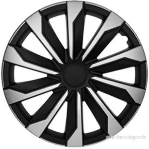 AUTO STYLE set hjulskydd typhoon 40 cm silver/svart 8714767625001