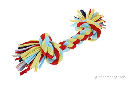 Happy Pet Nuts for Knots Twist tea hundleksak av bomull med 2 knutar. 701029161016