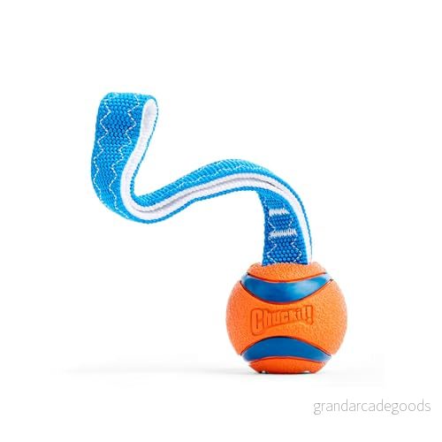 Chuckit! Ultra Tug Dog leksak med gummiboll bogserbåt krig interaktiv hämtning för hundar, liten 660048001720