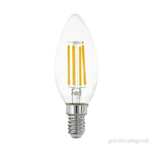 EGLO LED glödlampa C35 Candle 4W/827 470 lumen clear E14 9008606227532
