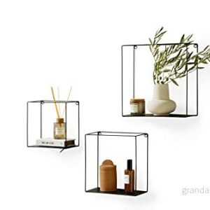 Lifa Living Set Med 3 Väggar, Fyrkantig Flytande Låda, Modern Svart Metall, Förmonterade Dekorativa Hängande Hyllor För Sovrum, Vardagsrum, Badrum, 0 8719743323988 Lifa Living Set Med 3 Väggar, Fyrkantig Flytande Låda, Modern Svart Metall, Förmonterade Dekorativa Hängande Hyllor För Sovrum, Vardagsrum, Badrum, 0 8719743323988