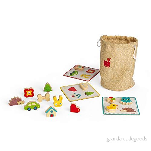 Janod I Learn FEEL Memory GAME Leksaker för barn, Storlek: One Size, Multi coloured 3700217353186