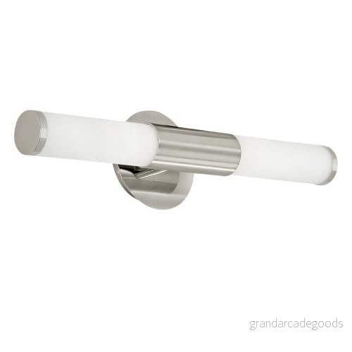 EGLO Badrum Vägglampa – Stål – E14 – 40 W – Satinnickel – 87222 9002759872229 EGLO Badrum Vägglampa – Stål – E14 – 40 W – Satinnickel – 87222 9002759872229