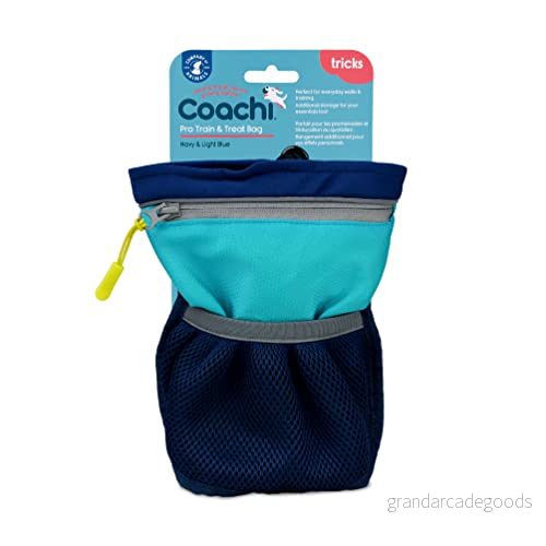 Coachi Pro Train & Treat Bag, Pouch. Dog Trainers and Professional Walkers, Extra Large Storage, Secure Attachment Options, Zipped Pocket, Magnetic Closure. Suitable for Walking Training. 886284413220