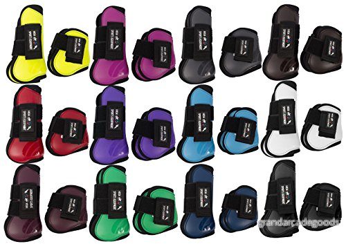 HKM Springleggings och stråkmössor uppsättning av 4, rosa/svart, ponny 4000315816255