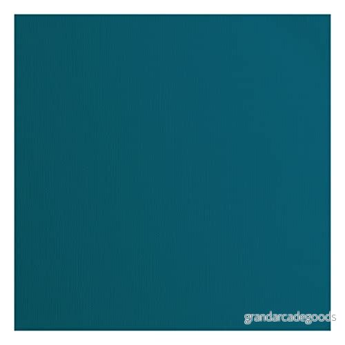 Vaessen Creative Florence cardstock papper, blå, 216 gram/m², kvadratisk, 30,5 x cm, 20 stycken, konsistens, för scrapbooking, korttillverkning, stansning och andra papperslådor 8716052200627