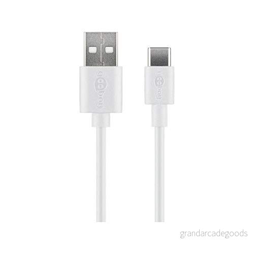 Goobay USB C laddningskabel för smartphone och surfplatta i olika färger längder 4040849591266