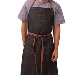 Chef Works Unisex Memphis haklappförkläde, en storlek, Svart, One Size 888106000182 Chef Works Unisex Memphis haklappförkläde, en storlek, Svart, One Size 888106000182
