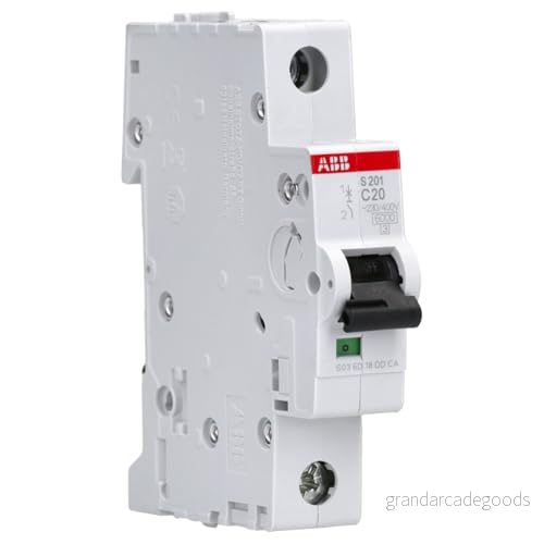 ABB S201 C20, Dvärgbrytare, Typ C, IP20, IP40 4016779464505