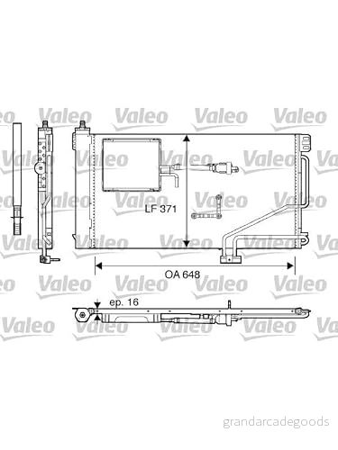 Valeo 817849 Kondensator, luftkonditionering 3276428178493
