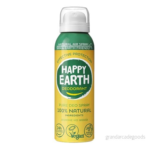Happy Earth 100% naturlig deodorant luftspray Jasmine Ho Wood 100 ml 8719324667913