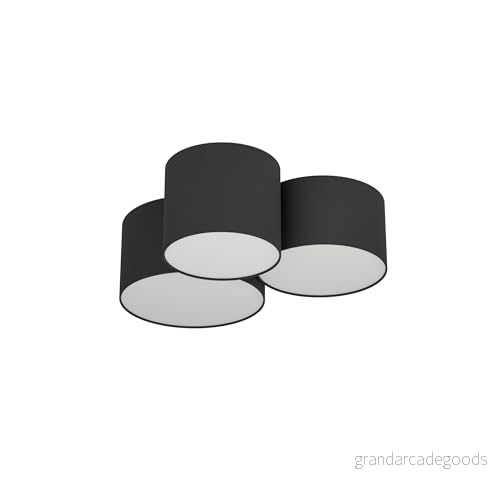 Eglo Taklampa Pastore 2 – 3-flammig – Svart tyg 9002759995089 Eglo Taklampa Pastore 2 – 3-flammig – Svart tyg 9002759995089