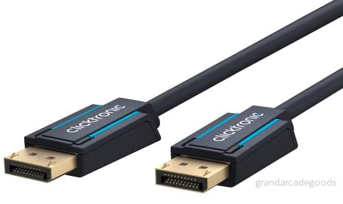 Clicktronic Casual DisplayPort kabel ljud/videoanslutning för HD och 3D innehåll, 2 m 4040849707117