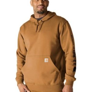 Carhartt Herr Loose Fit Midweight Logo Sleeve Graphic Hooded Sweatshirt, brun, S 192776845647 Carhartt Herr Loose Fit Midweight Logo Sleeve Graphic Hooded Sweatshirt, brun, S 192776845647