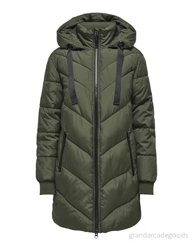 Jacqueline de Yong Kvinna Lång Parkas JDYSKYLAR Parkas - Skogsnatt 5715208290522