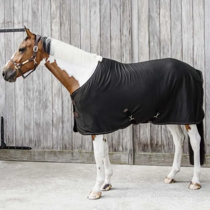Kentucky Horsewear Cool fleece matta svettad filt, storlek: 155, färg: svart 5407008894849