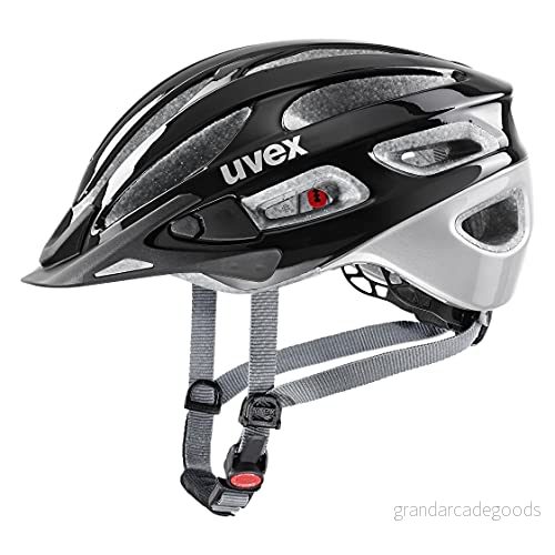 uvex true lätt allroundhjälm för dam individuell storleksanpassning anpassad LED belysning black silver 55 58 cm 4043197346496