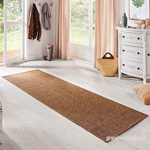 BT Carpet inomhus och utomhuslöpare Nature natursvart, 80 x 500 Cm Naturbraun 80x150 4260578026901