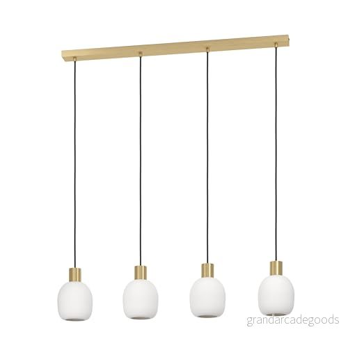 EGLO MANZANARES long table pendant white/brushed brass 9008606235919