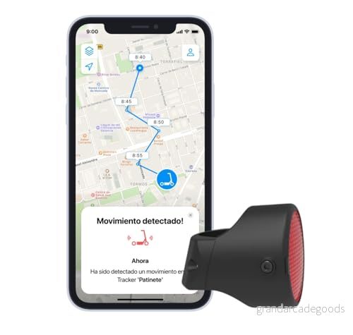Invoxia Bike tracker GPS stöldskydd för cyklar reflektor med alarmfunktioner i realtid Inkluderar 3 års prenumeration upp till månaders batteritid lätt och diskret vattentät 3700689800676