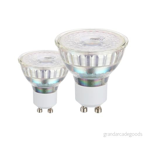 EGLO GU10 lampa set av 2, LED spots, reflektorlampa 4,5 Watt vardera (motsvarar 50 Watt), 345 Lumen, ljuskälla varmvit, 3000k, glödlampa Ø 5 cm 9008606228720