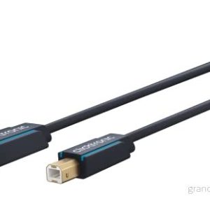 Clicktronic 70097 Casual USB 2.0 kabel datakabel med kontaktkombinationen A/B 4040849700972