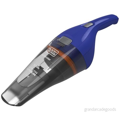 Black & Decker NVC115WA QW, QW Aspirador Mano. Potencia 3,6 V 1,5 Ah. Boca fina. Inkluderade tillbehör. Cargador de pared, blå, 385 ml, 8 W, ml 5035048698020