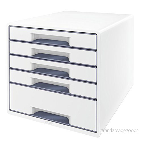 Leitz CUBE Lådlåda med 4 Lådor – Vit/Grå – A4 – Transparent Lådinsats 4002432115402 Leitz CUBE Lådlåda med 4 Lådor – Vit/Grå – A4 – Transparent Lådinsats 4002432115402