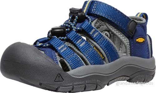 KEEN Newport H2 unisex barn Sandal, Gargoyle med blå djup, 37 EU 887194188079
