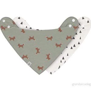LÄSSIG Baby Bandana trekantiga servetter set 2 st. ekologisk bomull/liten skog räv 4042183428468 LÄSSIG Baby Bandana trekantiga servetter set 2 st. ekologisk bomull/liten skog räv 4042183428468