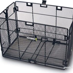 BASIL CATANIA, Cestino pieghevole per bicicletta, 33 x 23 20 cm, Nero 8715019110559