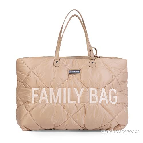 CHILDHOME, Family Bag, skötväska, resväska, weekendväska, stor kapacitet, löstagbar ficka ingår, 5420007161927